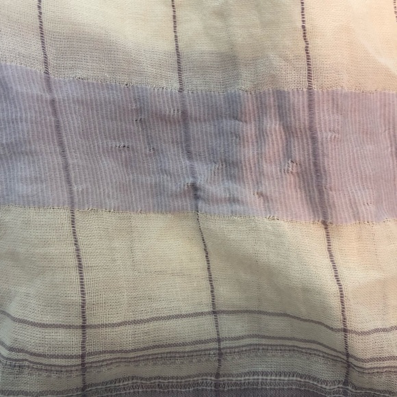 Holding Horses Anthropologie Top Plaid Cream M - Picture 7 of 8